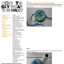 Felted Crochet Pressure Sensor