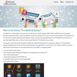 How to do Gmail Thunderbird Setup?
