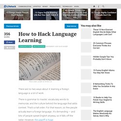 How to Hack Language Learning