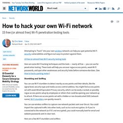 How to hack your own Wi-Fi network