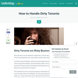 How to Handle Dirty Tenants