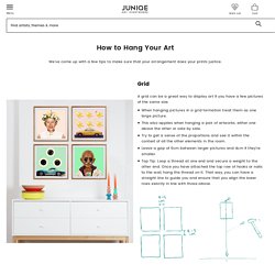 How to hang your art