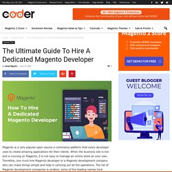 How To Hire Magento Developer