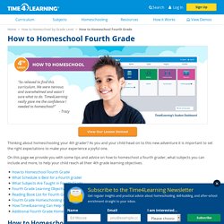 How to Homeschool Fourth Grade