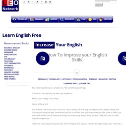How to improve your English skills - Learn English Free