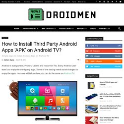 How to Install Android Apps on Android TV