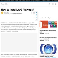 How to Install AVG Antivirus?