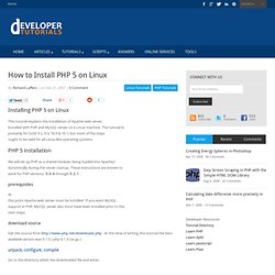 How to Install PHP 5 on Linux