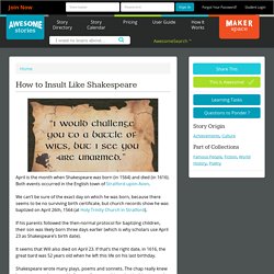 How to Insult Like Shakespeare