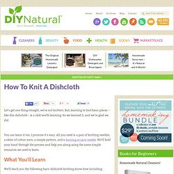 How To Knit A Dishcloth