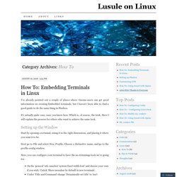 Lusule on Linux