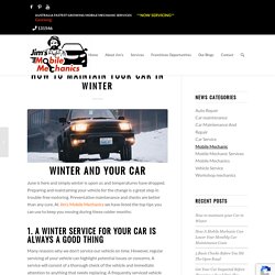 How to maintain your Car in Winter -