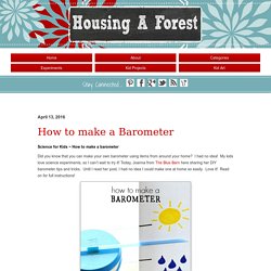 How to make a Barometer