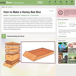 How to Make a Honey Bee Box