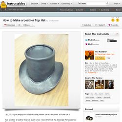 How to Make a Leather Top Hat