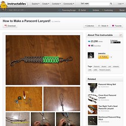 How to Make a Paracord Lanyard!