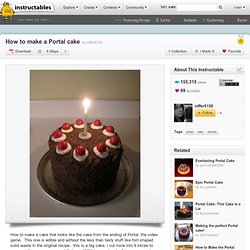 How to make a Portal cake