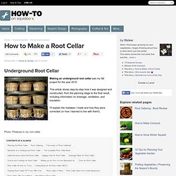 How to Make a Root Cellar