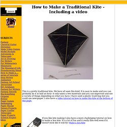 How to Make a Traditional Kite