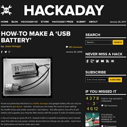 how-to make a ‘usb battery’