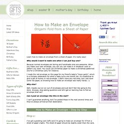 How to Make an Envelope in 1 Minute