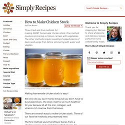 How to Make Chicken Stock