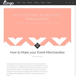 How to Make your Event Merchandise