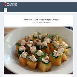 how to make fried cheese cubes