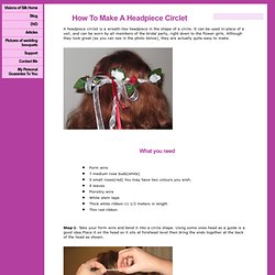 How to make a headpiece circlet