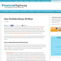 35 Ways to Make More Money
