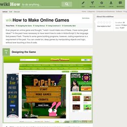 How to Make Online Games