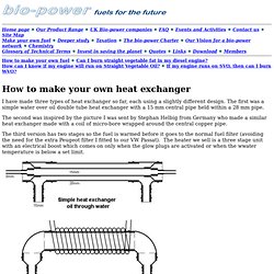 How to make your own heat exchanger