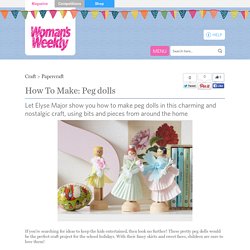 How to make peg dolls