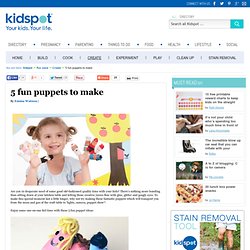 How To Make Puppets - Finger Puppets - 5 Fun Puppets To Make