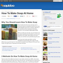 How To Make Soap At Home