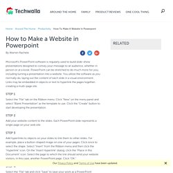 How to Make a Website in Powerpoint