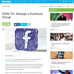 HOW TO: Manage a Facebook Group