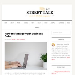 How to Manage your Business Data