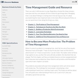 How to Manage Time