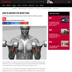 How to master the bicep curl