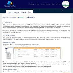 How to open ACORD AL3 files