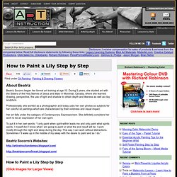 How to Paint a Lily Step by Step