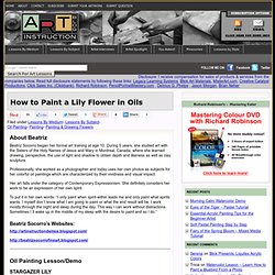 How to Paint a Lily Flower in Oils