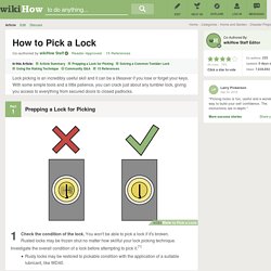 How to Pick a Lock: 9 steps (with pictures)