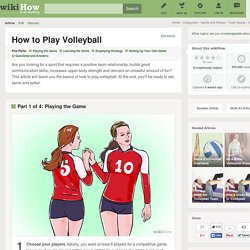 How to Play Volleyball