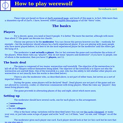 How to play werewolf