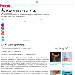 How to Praise Your Kids