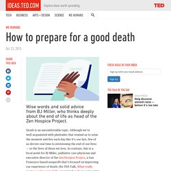 How to prepare for a good death