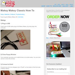 Makey Makey Classic How To