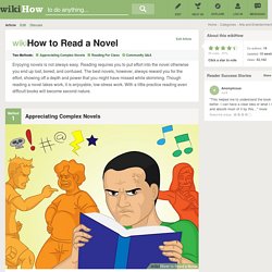 How to Read a Novel: 14 Steps